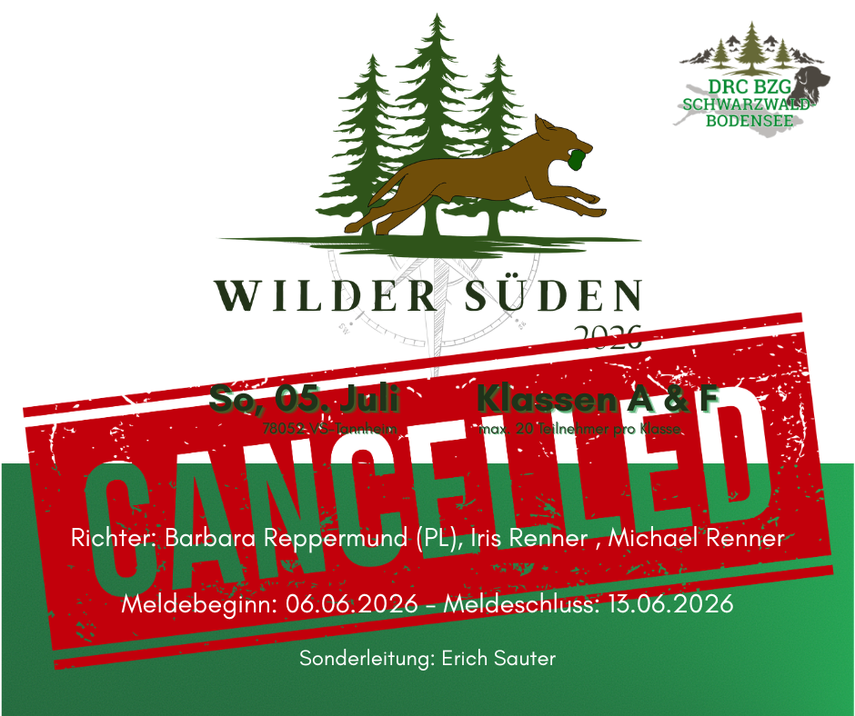 WT Wilder Süden 2026 Cancelled